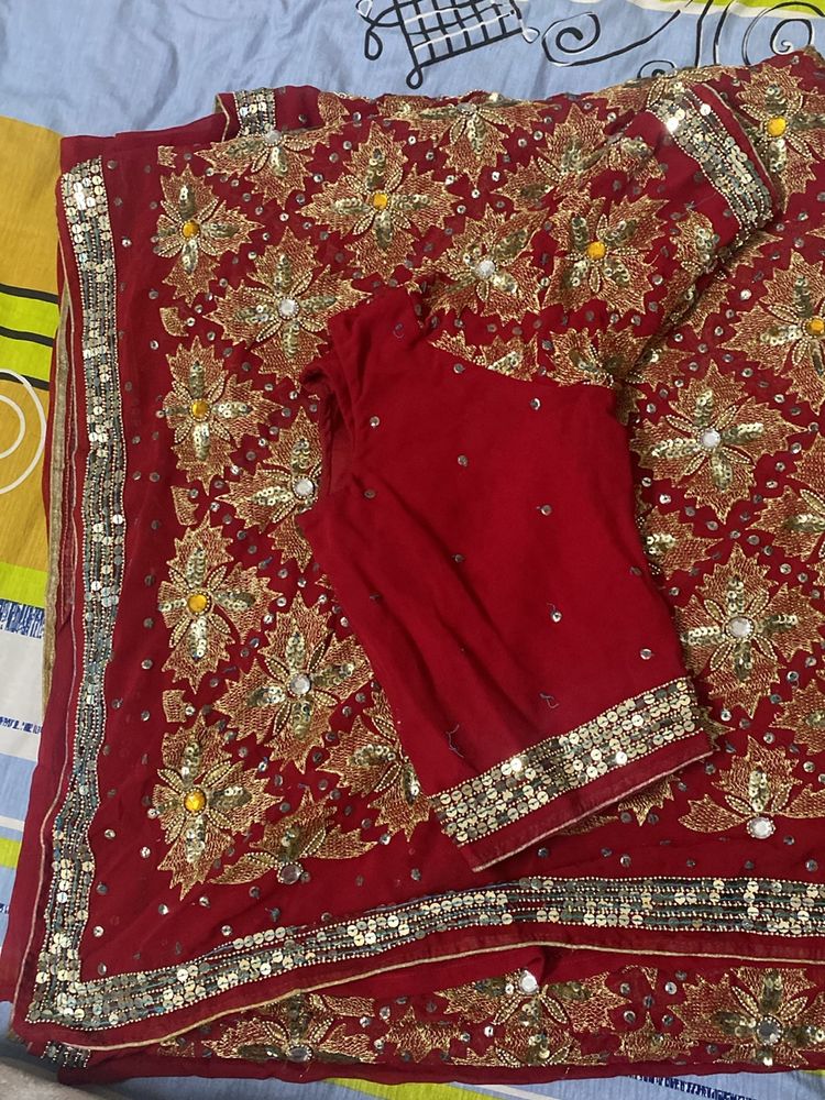 Beautiful Red Saree