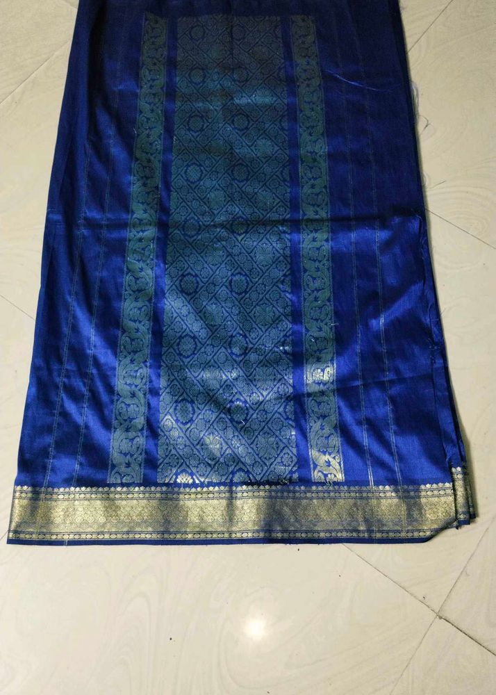 Navy Blue Colour Pure Silk Saree