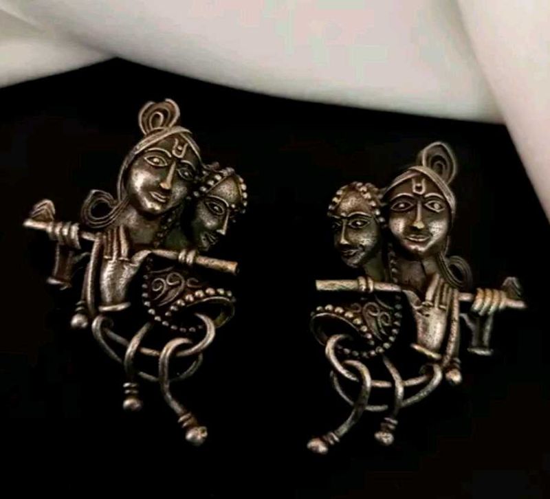 BEAUTIFUL RADHEMOHAN OXIDISED EARRINGS