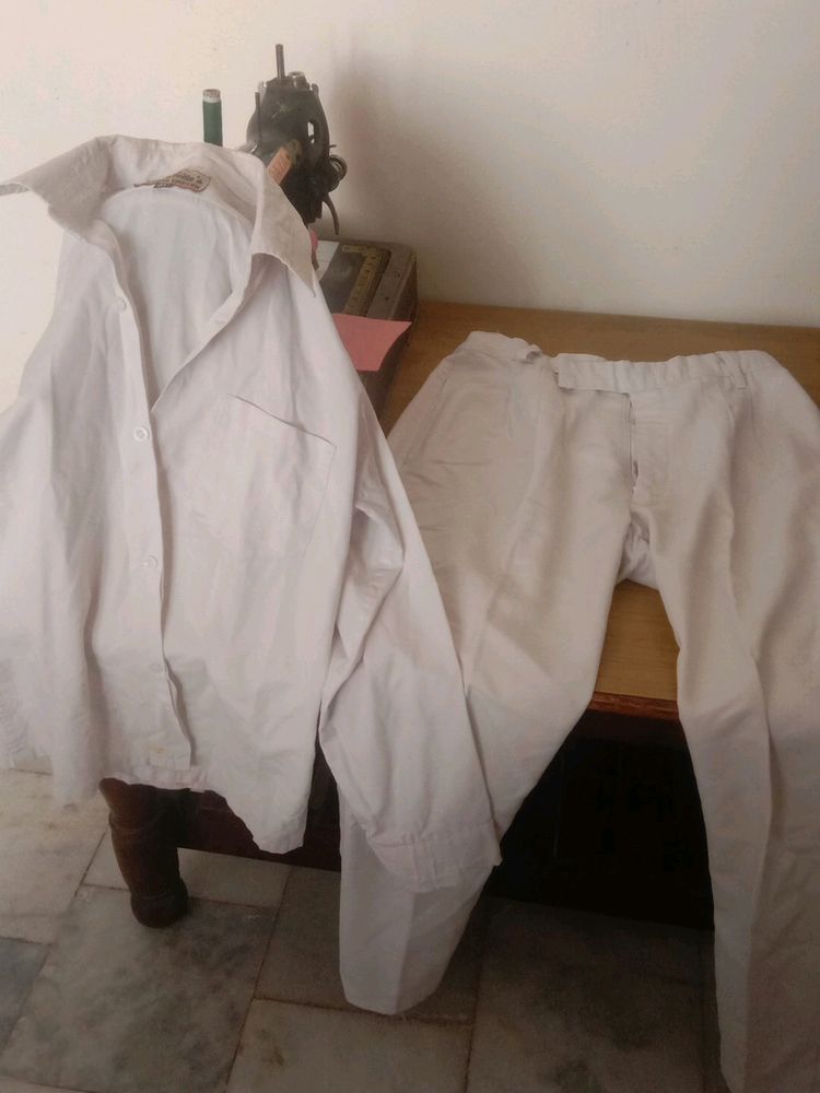 white pant shirt