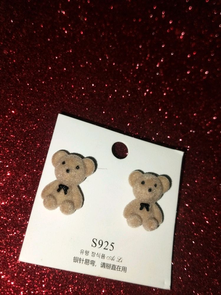 Korean Teddy Earrings