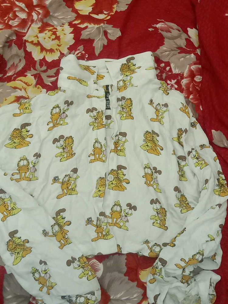 Garfield Crop Shirt