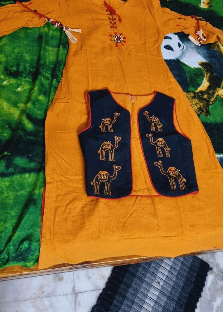 Mustard Kurti