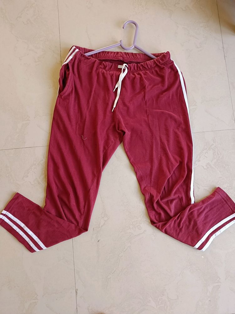 Maroon Track Pant