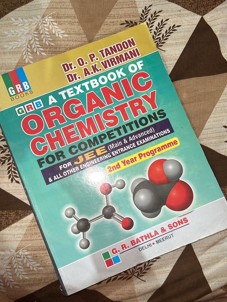 OP TANDON ORGANIC CHEMISTRY JEE