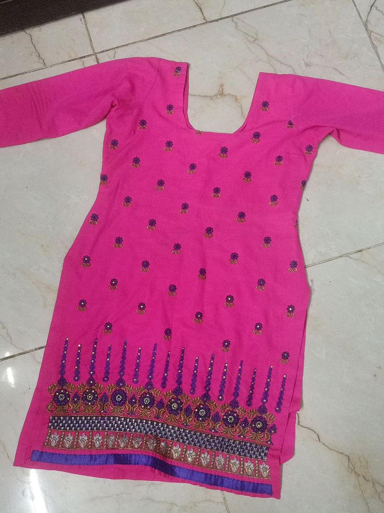 Pink Kurta Single Pc