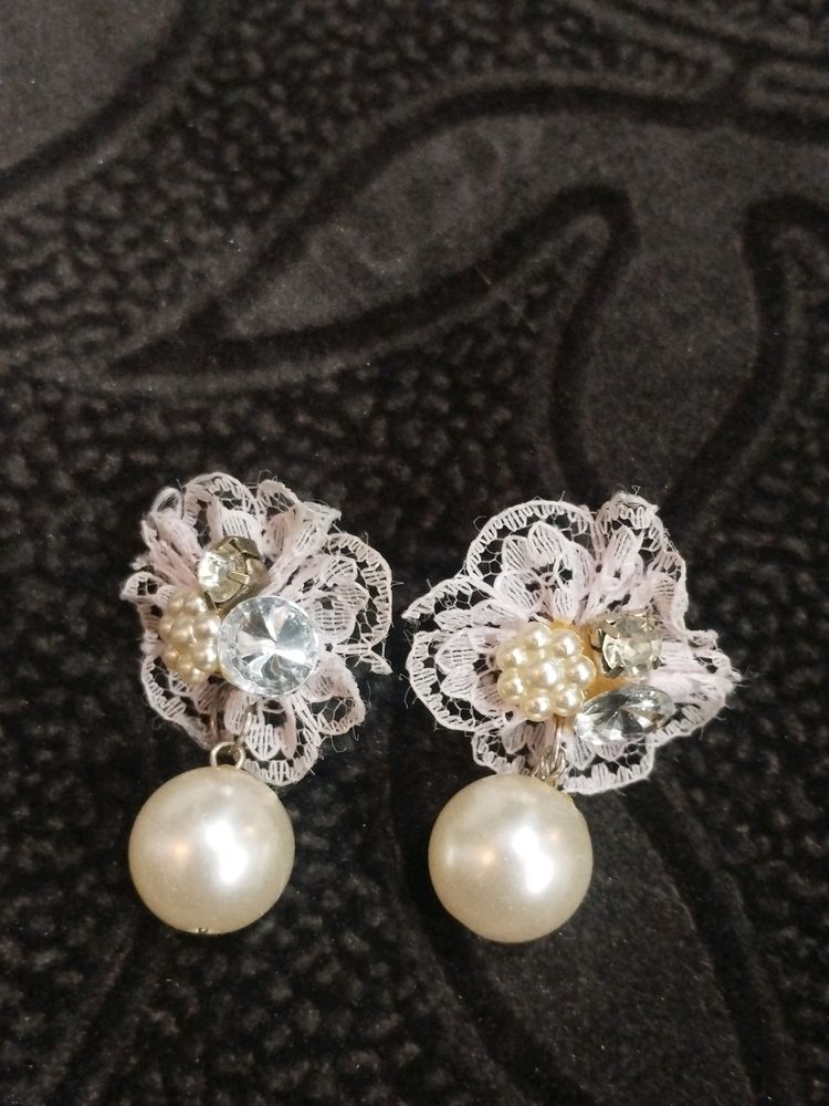 Cute Baby Pink Colour Earrings