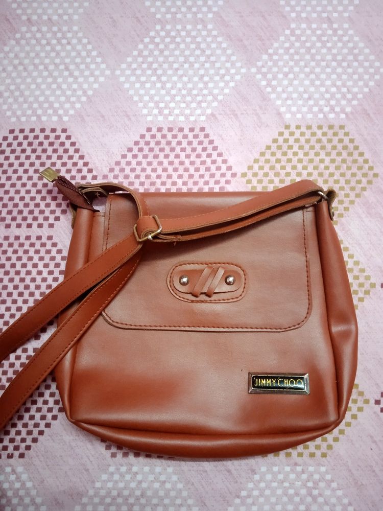 Sling Bag Tan Colour