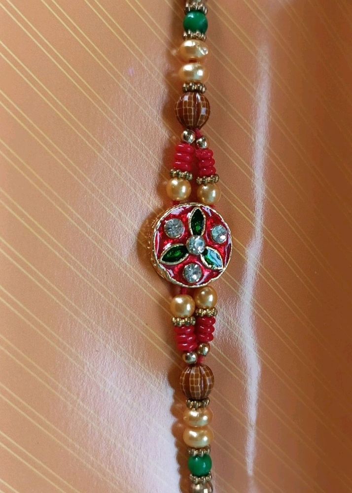 Stone Petaled Rakhi For Raksha Bandhan