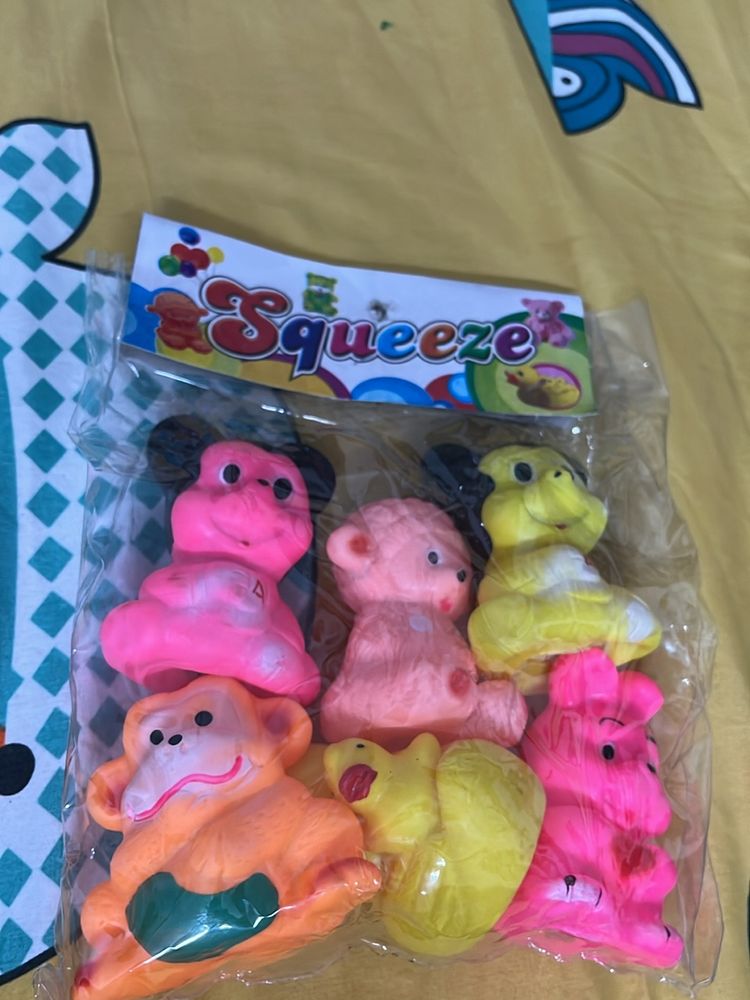 Brand new squeeze Toy Set Of 6