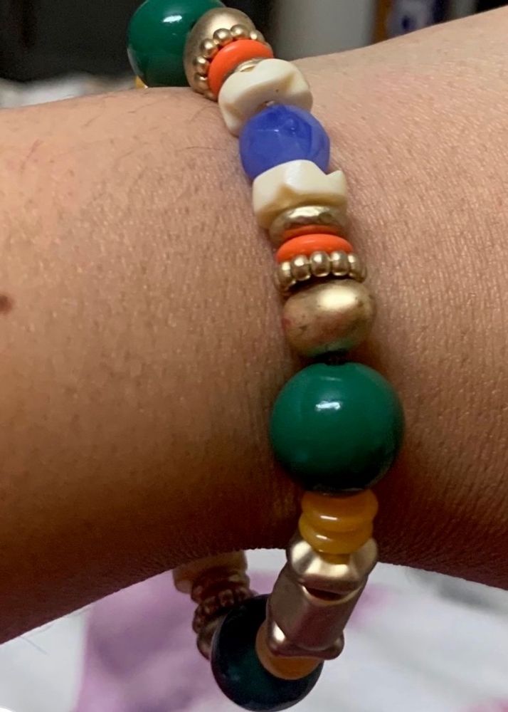 Multi Colored Beads Bracelet