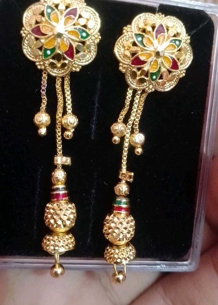 Gold Plated Earrings Gaurenty Polish