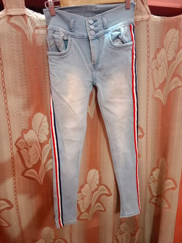 Faded 3 Button Jeans