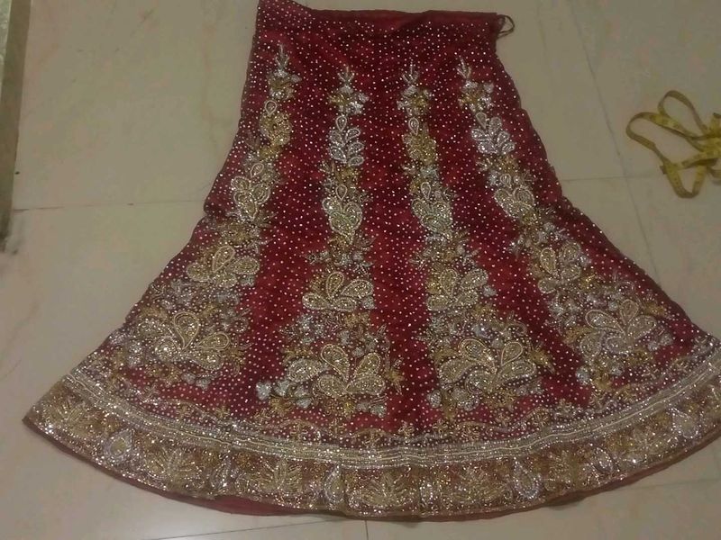 Full Heavy Work Sharara Suit+Free Kids Lehenga