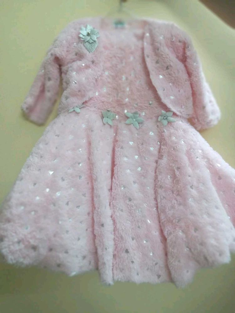 Baby Girl Frock For 2 Year With Jacket