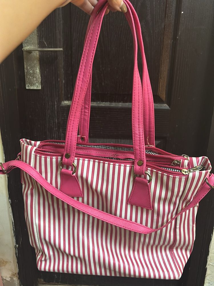 Pink Tote Handbag