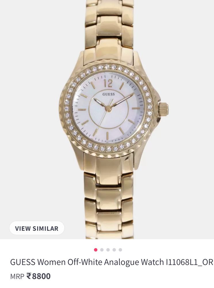 GUESS Women Gold  Analogue Watch