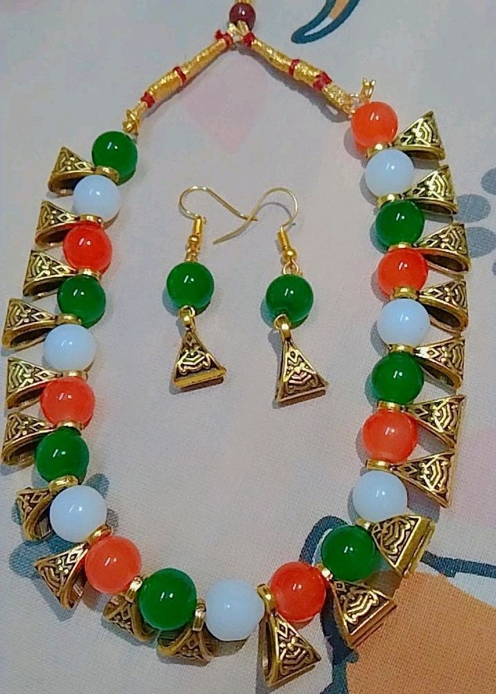 Tiranga Jwellery Set For Women