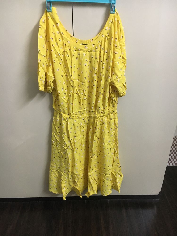 Yellow Dress With Floral Print