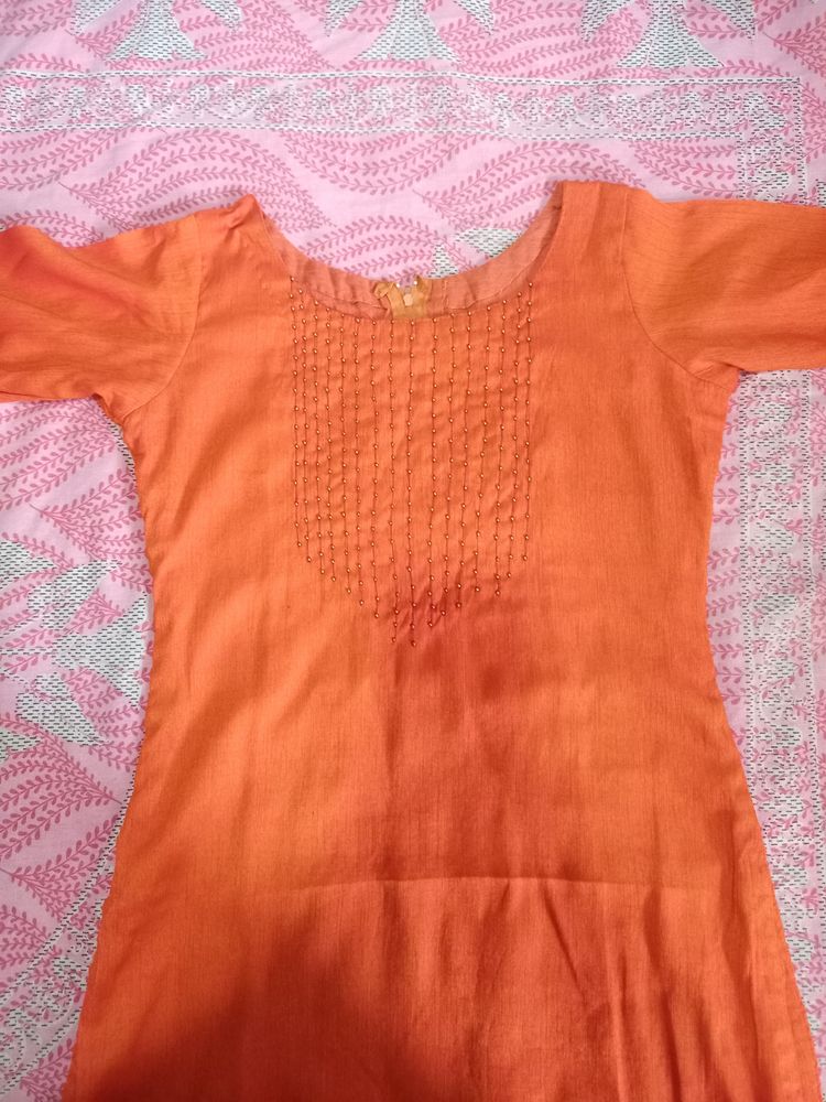 Orange Kurtis