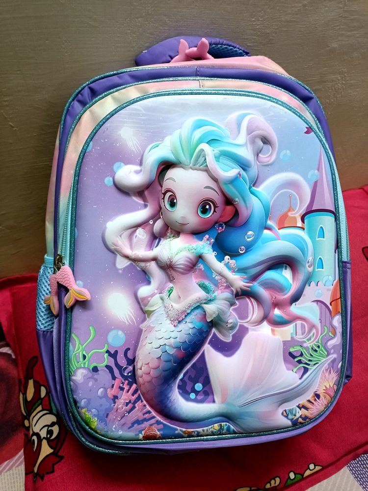 Kids 3D New Mermaid Design Bag 41cms