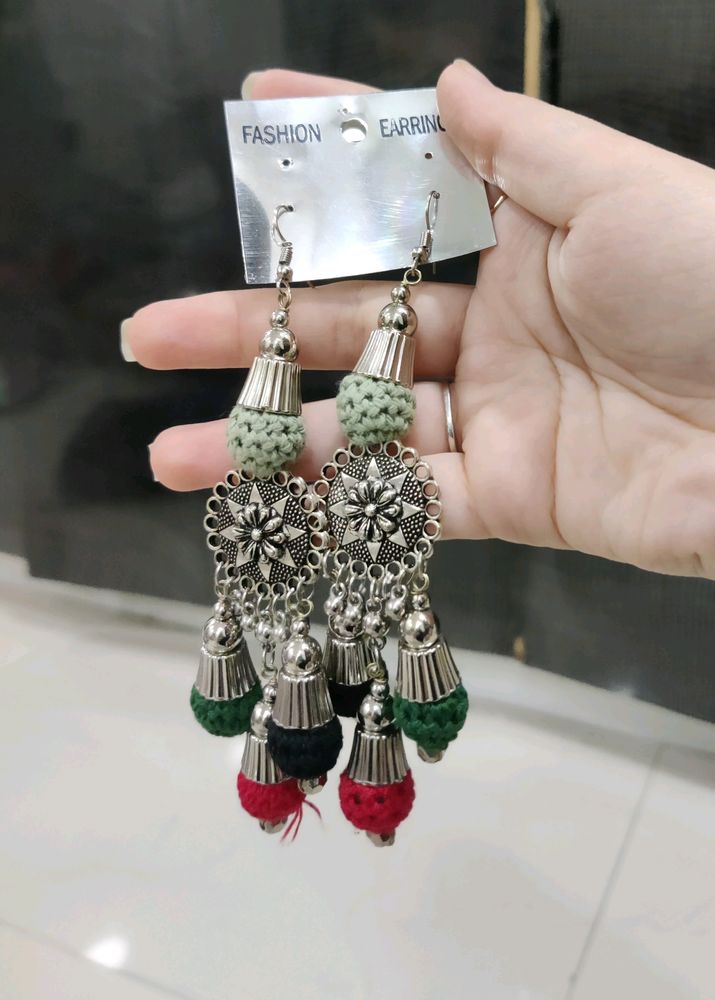 Long Fumta Earrings