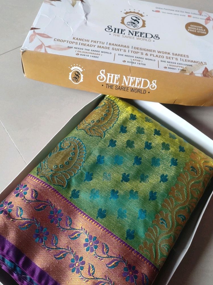 Tissue Pattu Saree From Kanchi