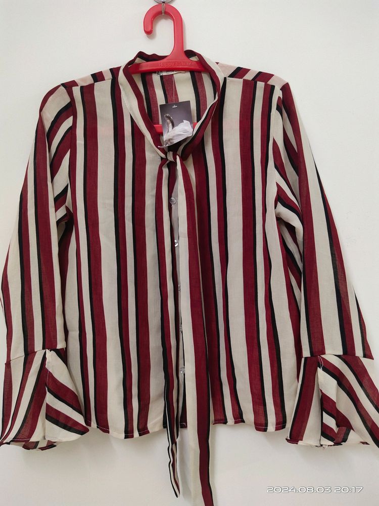 Women Stripes Shirt - 40 Bust