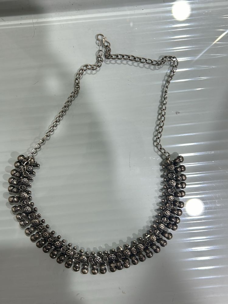 Oxidized German Silver Necklace