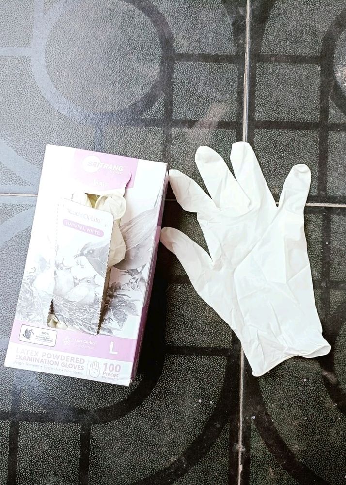 Latex Hand Gloves(powdered), Easy To Wear