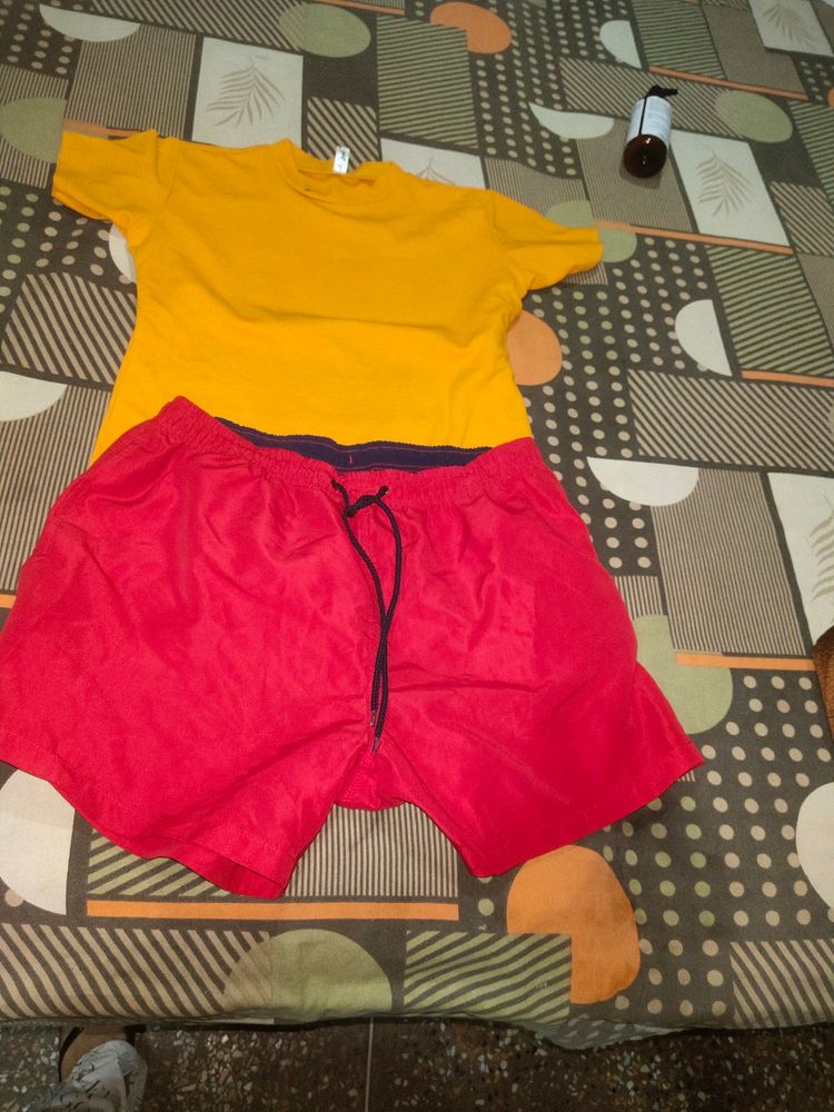 Set Of Cor Ord Top + Shorts