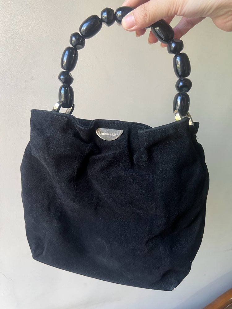 Vintage Dior Malice Suede Bag