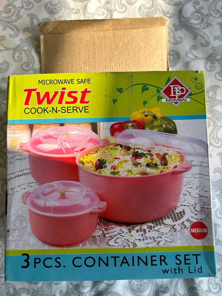 Microwave Container Set 3 Piece