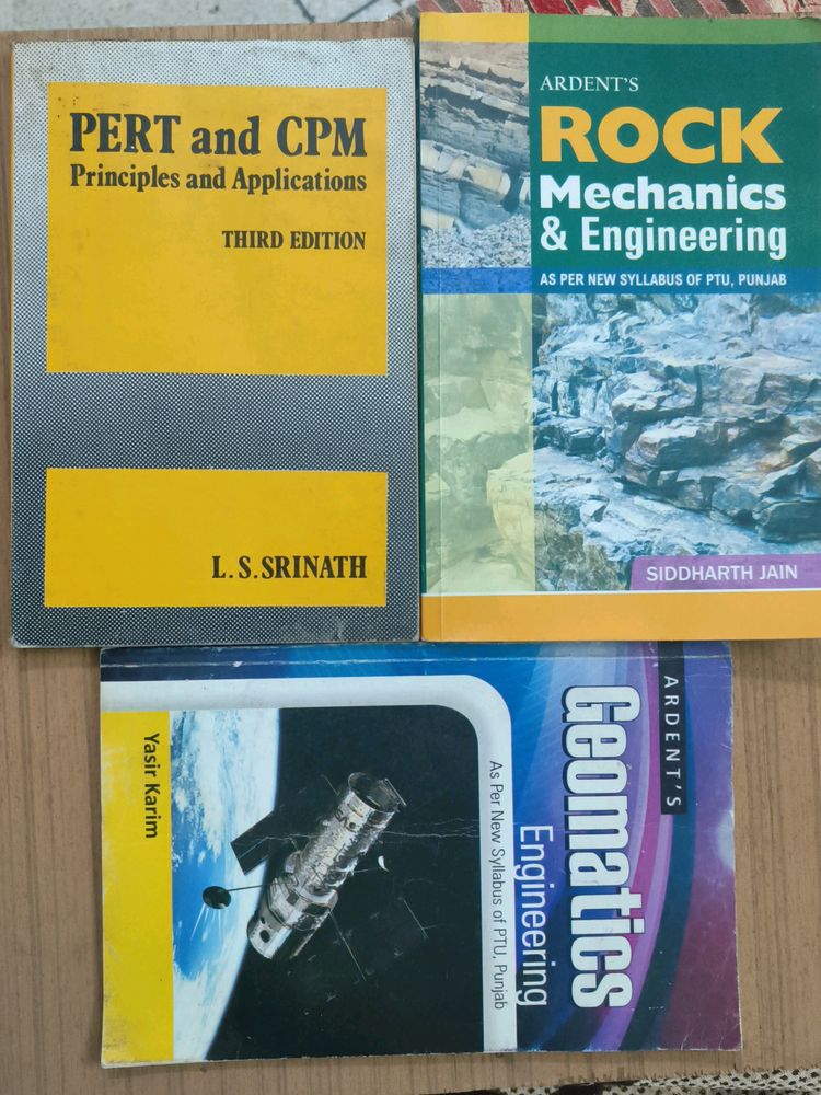 PERT & CPM, GEOMATICS ENGG., ROCK MECHANICS & ENGG