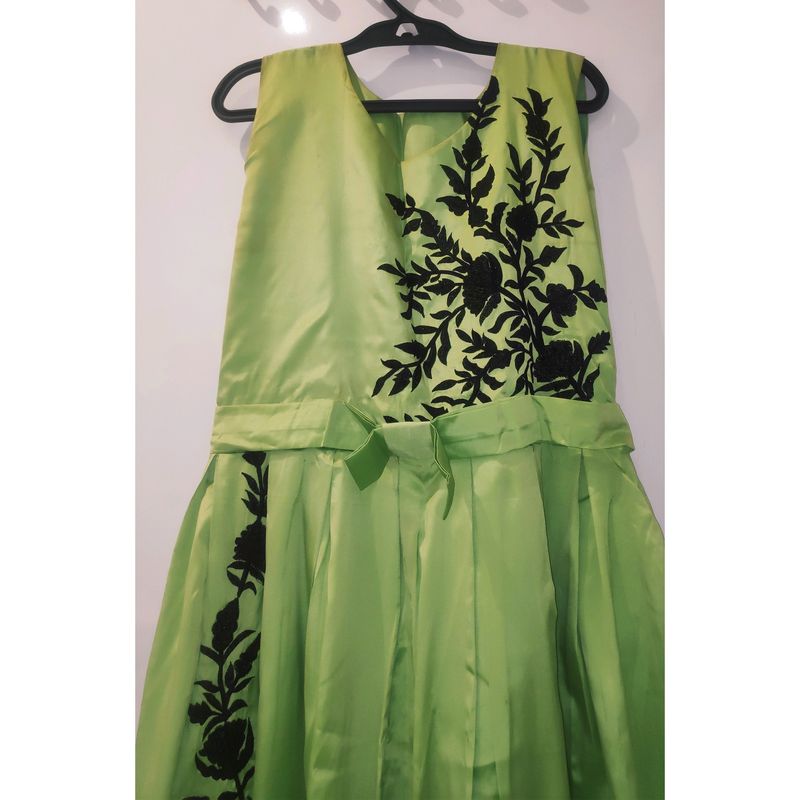 Unused Light green ethnic shinning gown | Size: M