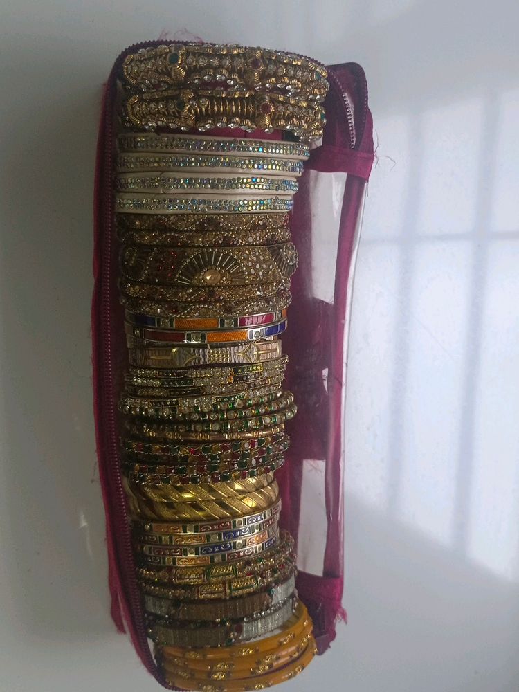 Combination Of Different Bangles Size 2.4 And 2.6