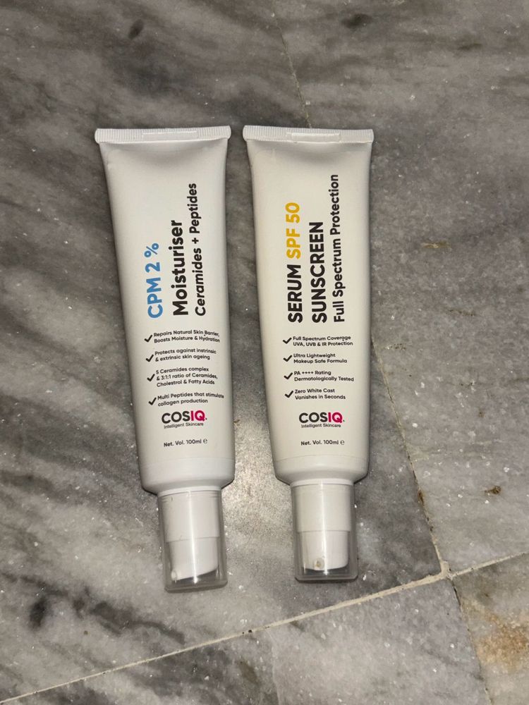 COMBO Mycosiq moisturiser and sunscreen