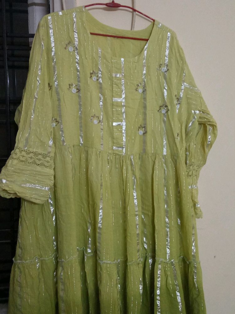 Anarkali Kurti Cut Work