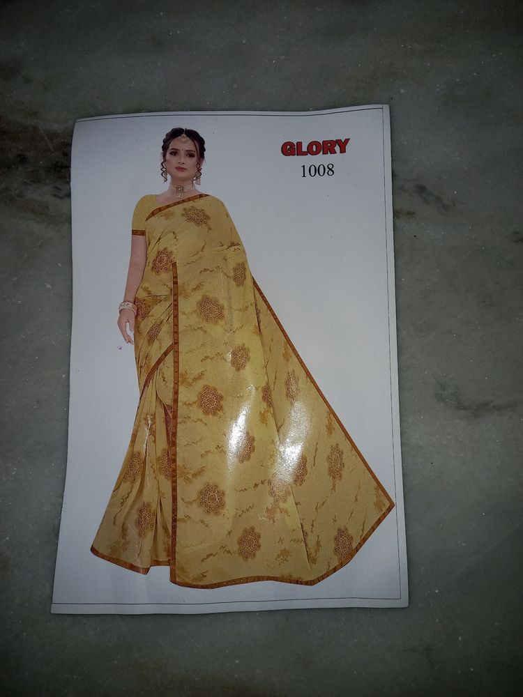 Saree With Unstitched Blouse