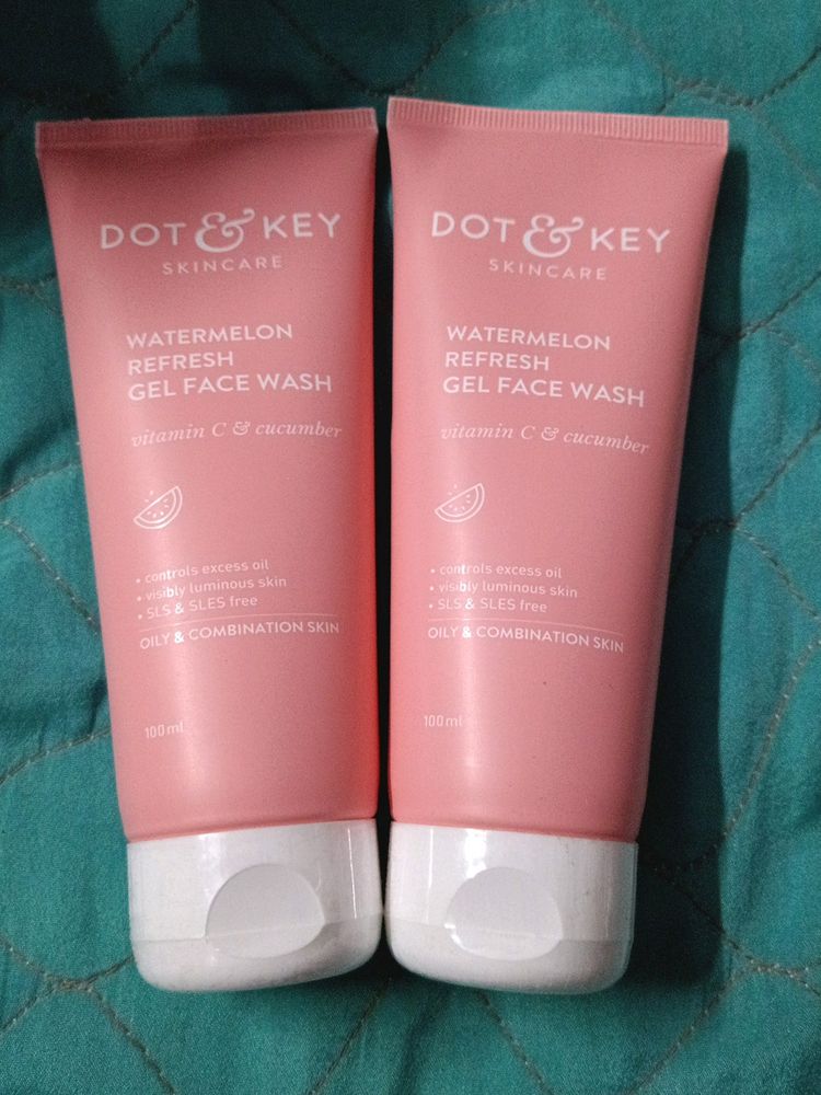 Combo Of 2 Dot & Key Watermelon Face Wash