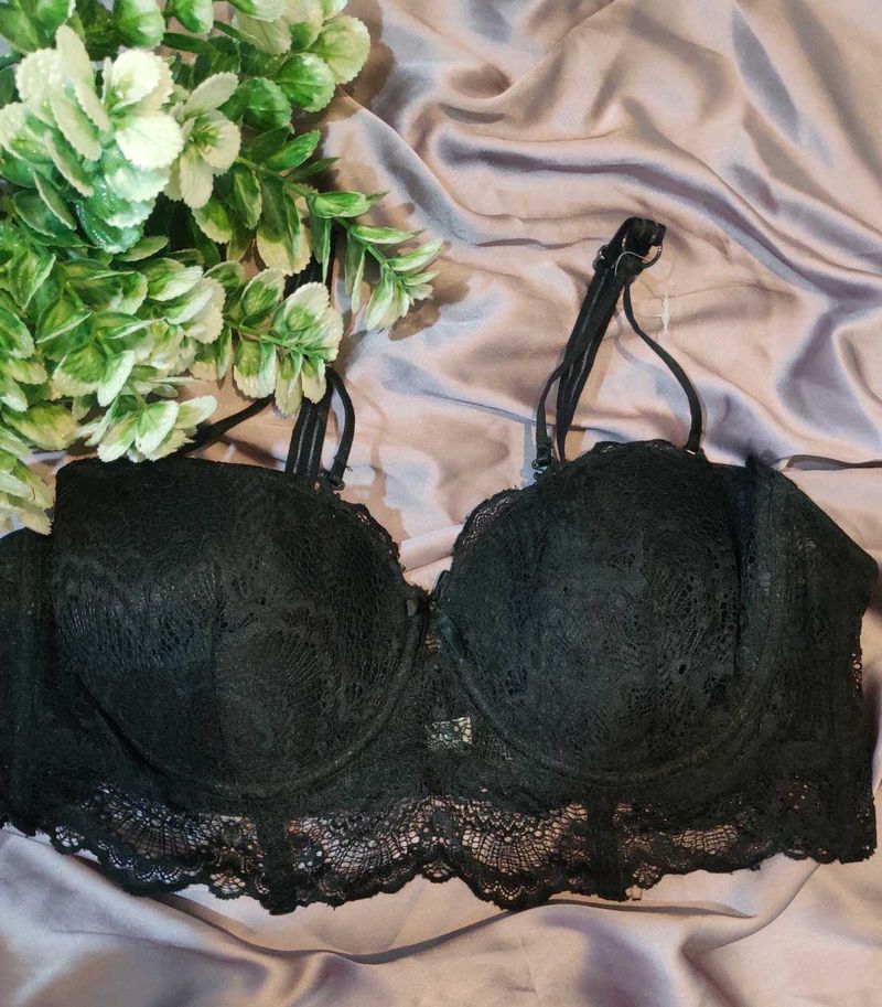 black lace bra