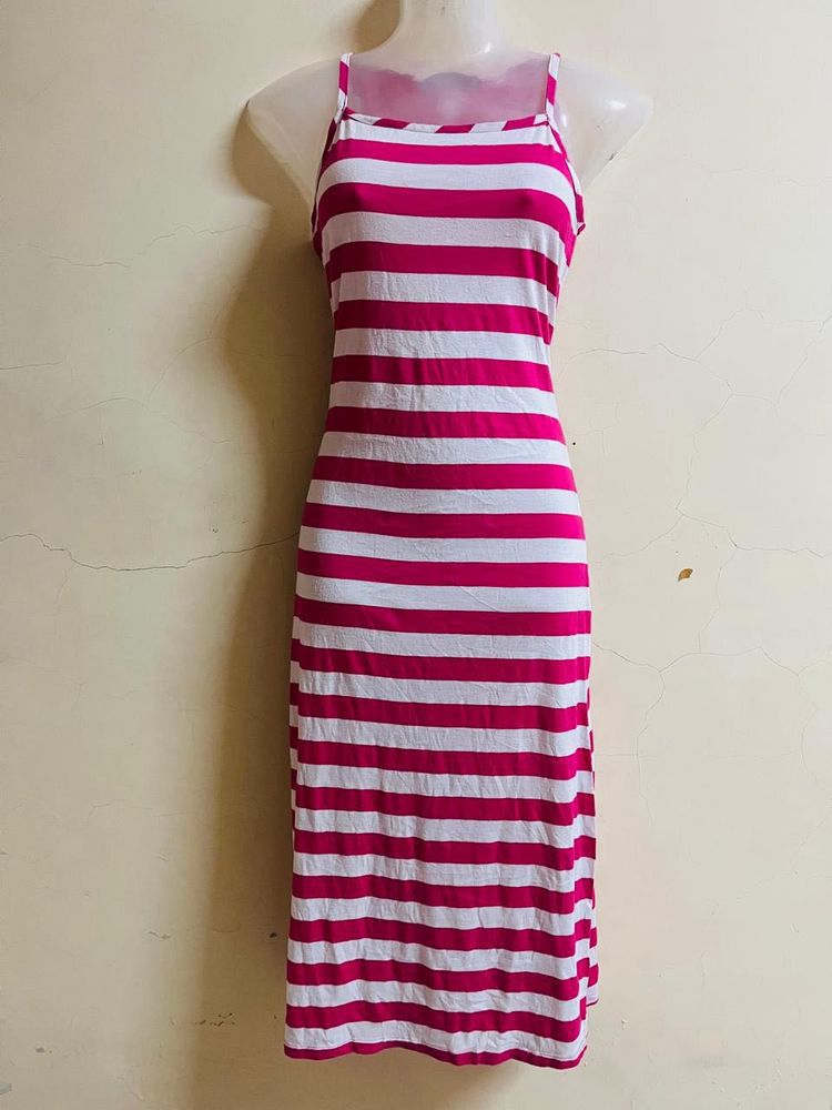 Korean Long Designer Pink One Piece