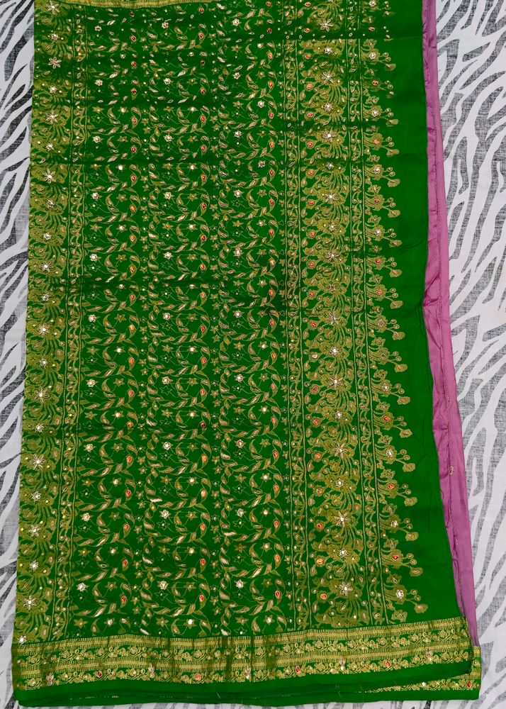 Zardoji Maggam Work Design Saree