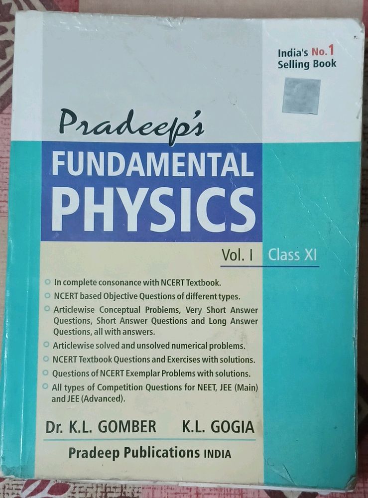 PRADEEP FUNDAMENTAL PHYSICS CLASS 11 VOL1&2