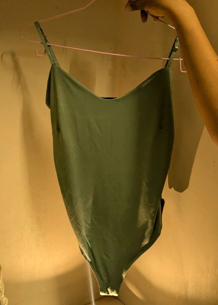 Revamped green bodysuit