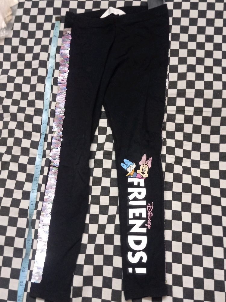 H&M Legging Sequence Work On Sides N Disney F