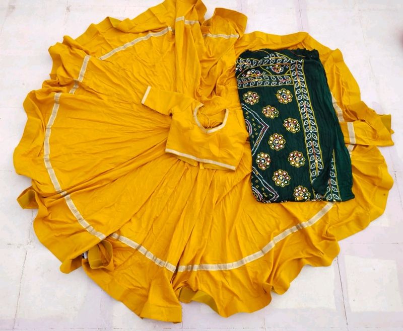 Mustard Yellow Chaniya Choli