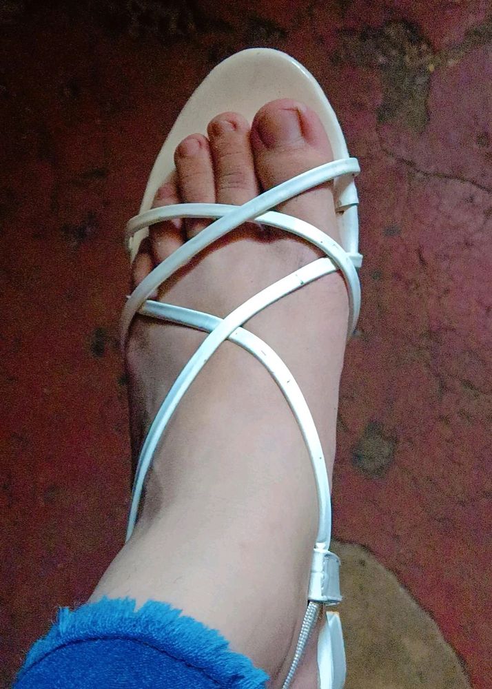 White Sandal For.