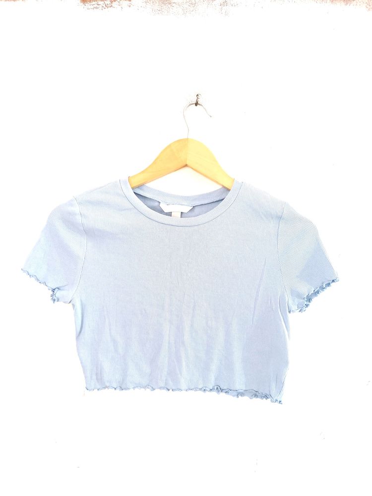 Blue Crop Top Women's)