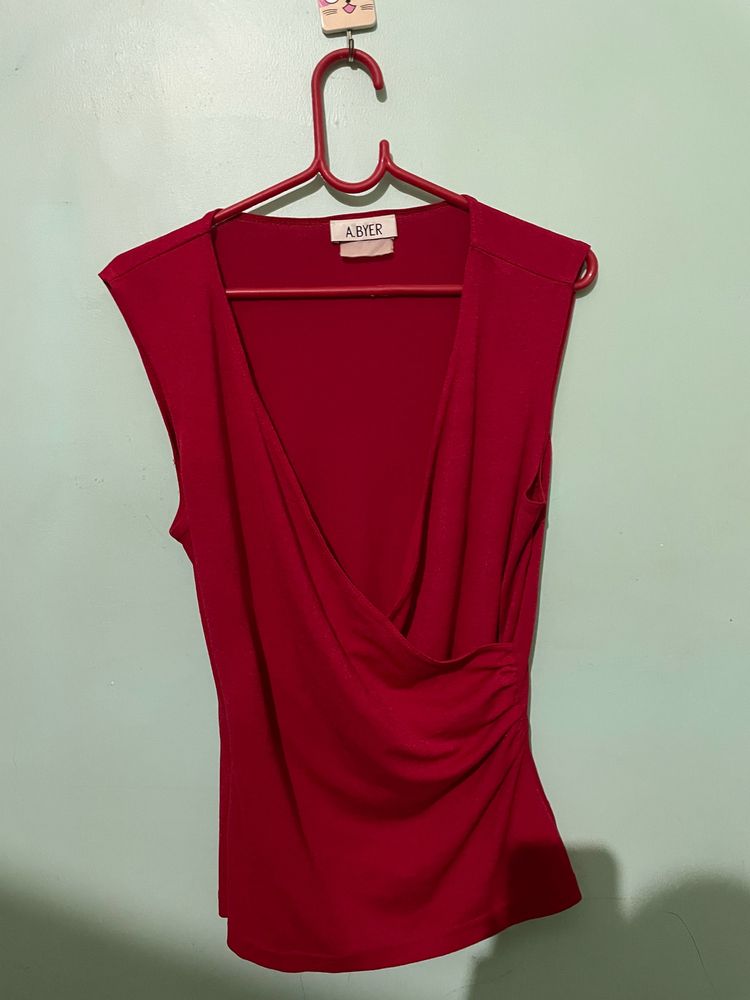 Sleeveless Red Hot Top